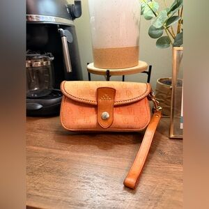 Vintage Authentic Dooney & Bourke Orange Wristlet